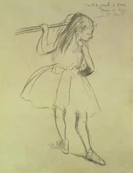 PD.32-1978 Niña bailarina en la barra, c.1878